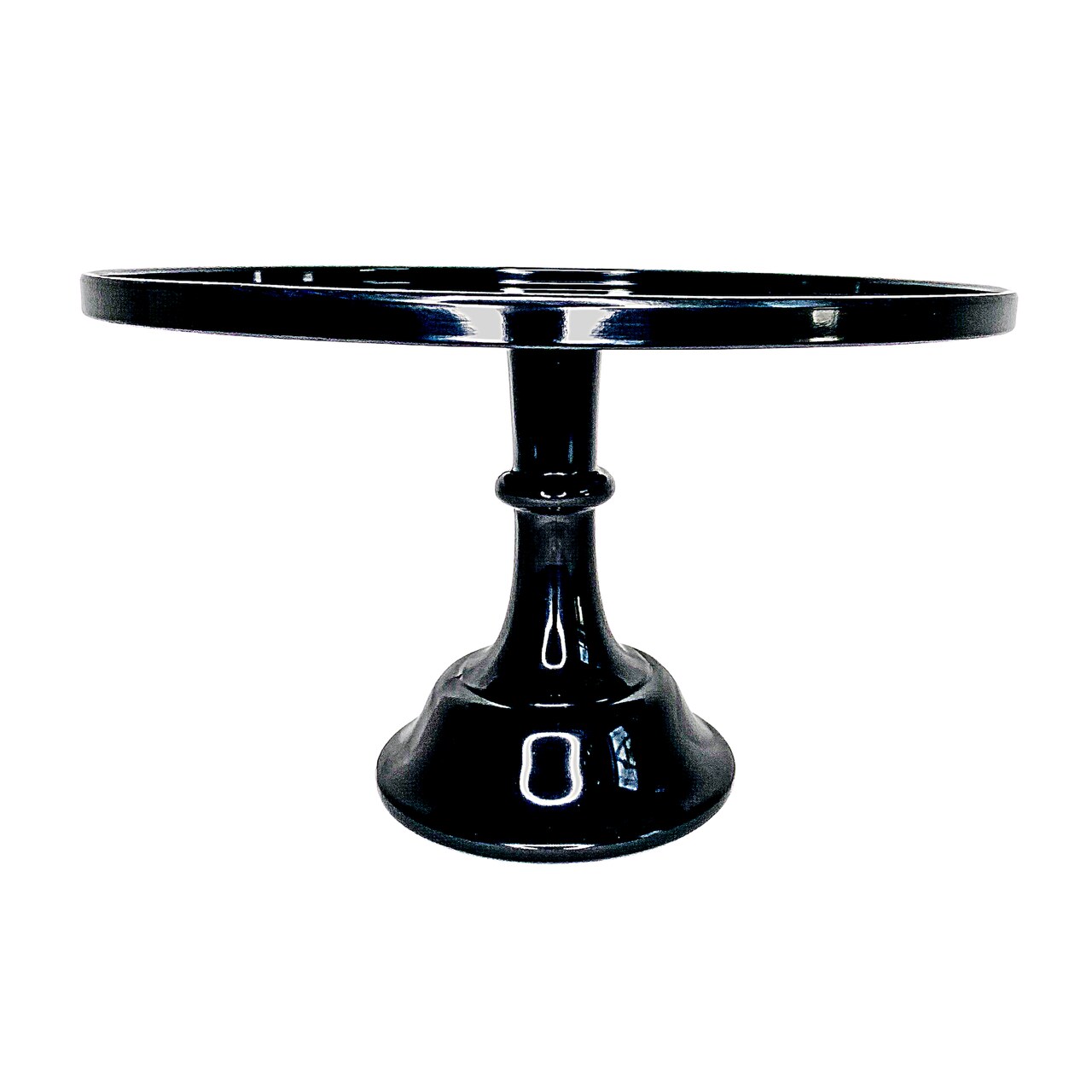 Durable Black Melamine Pedestal Cake Stand – Elegant 11.5" Dessert Display for Events, Parties & Celebrations